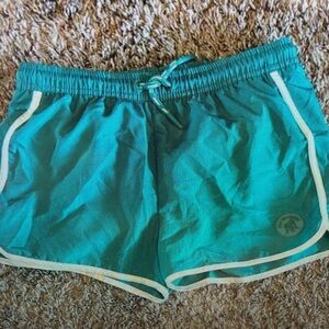 Kids Swim Trunks in Teal